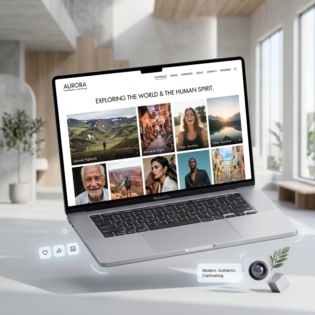 Photography Website Mockup